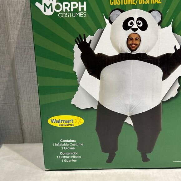 NEW Adult Inflatable Giant Panda Costume Blow Up Animal Bear Sumo Fat Suit Morph - Picture 3 of 5
